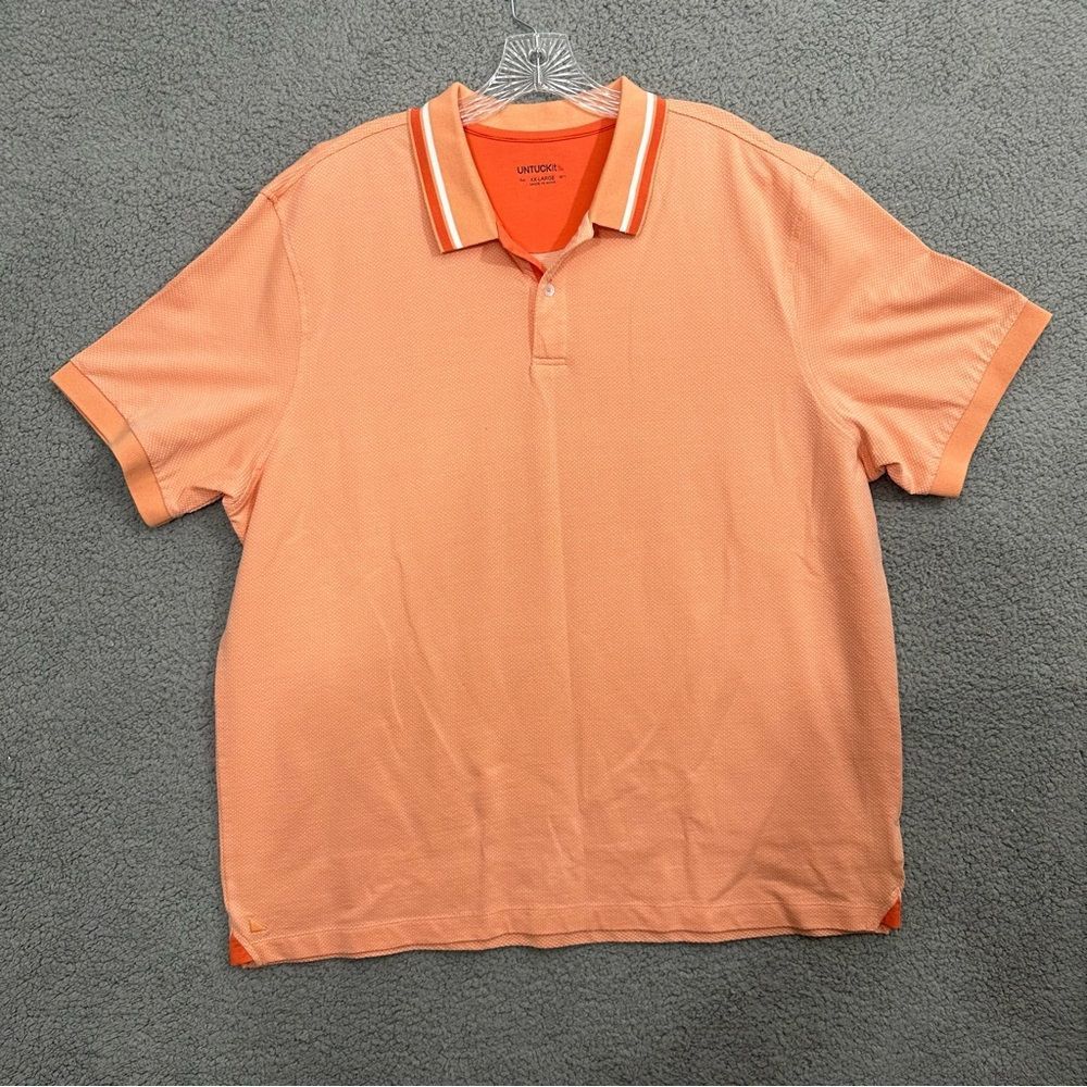 UNTUCKit Orange Polo Shirt